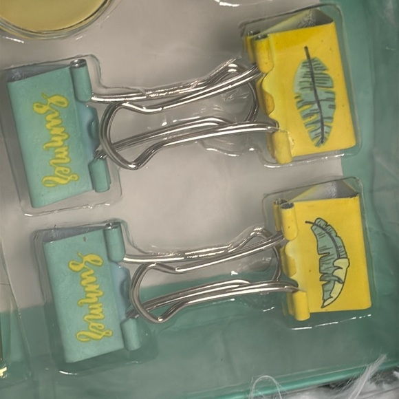 NEW - Green Palm Leaf “Sumner Time” Stationery Set - Picture 4 of 9